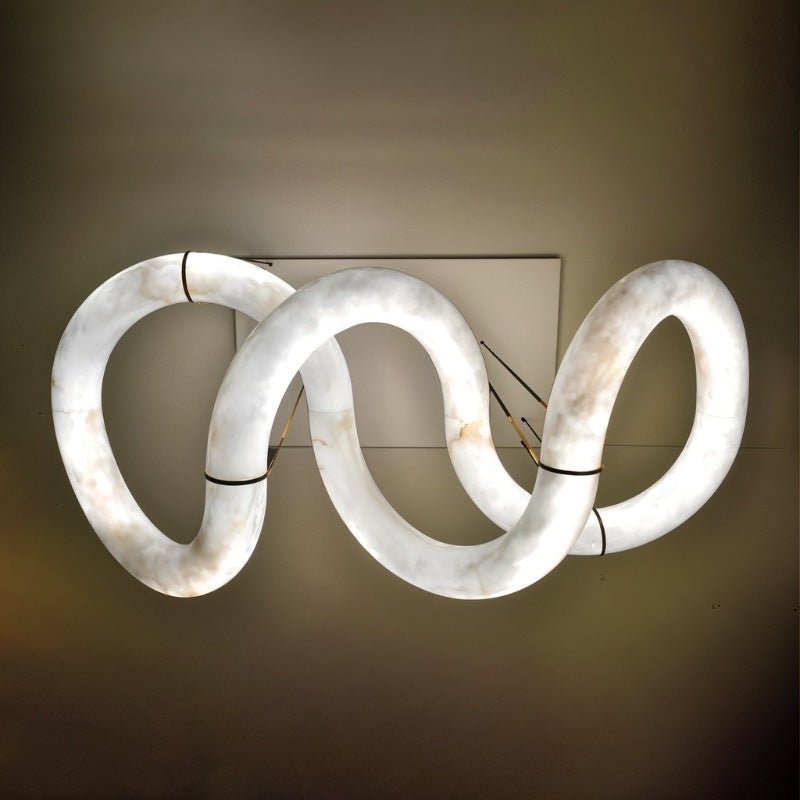 Ametris Alabaster Chandelier Light-Chandelier-Blushlighting-Blushlighting