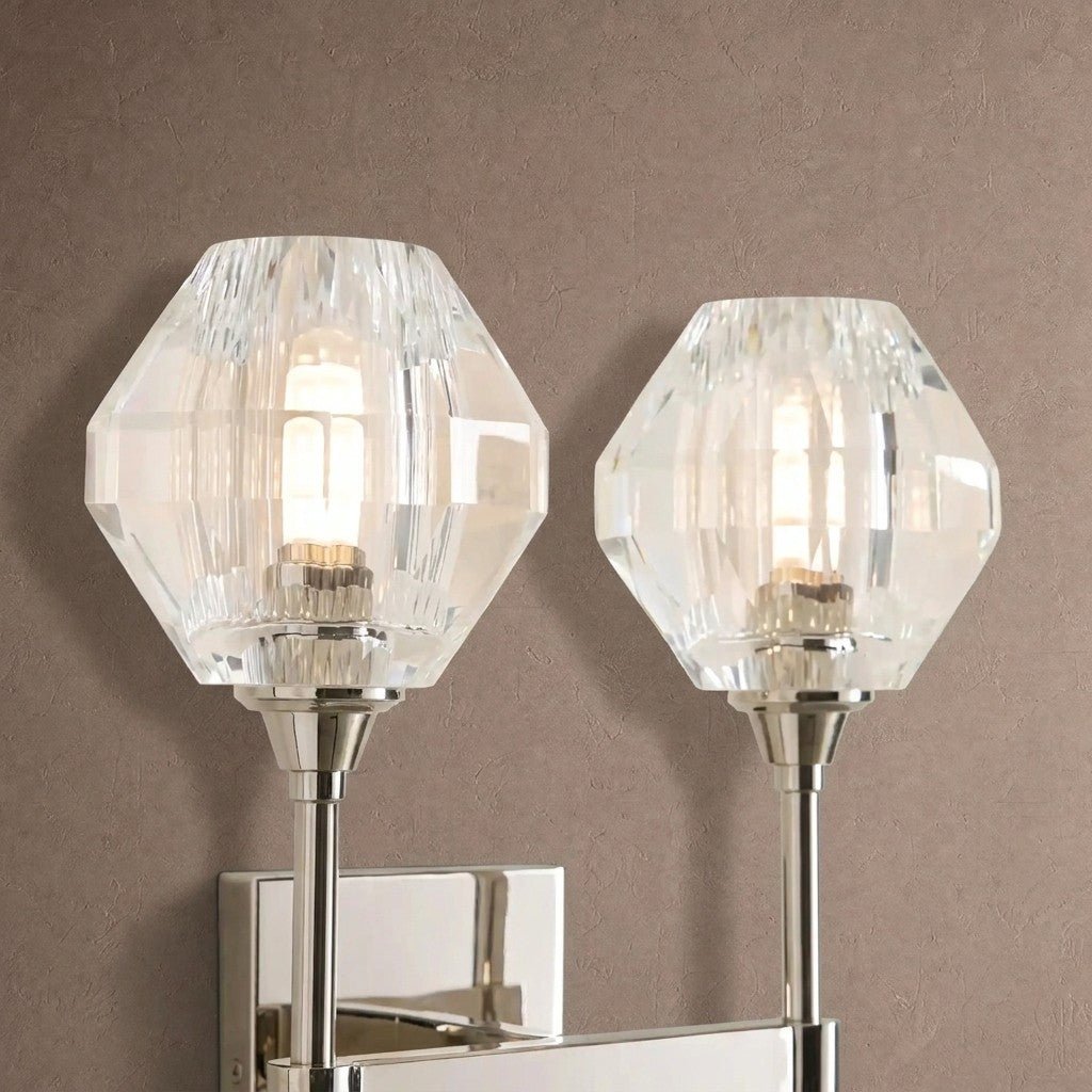 Amoroso 2-Light Wall Sconce - NICKELBlushlighting