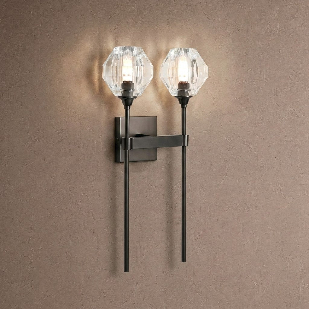 Amoroso 2-Light Wall Sconce - BRONZEBlushlighting