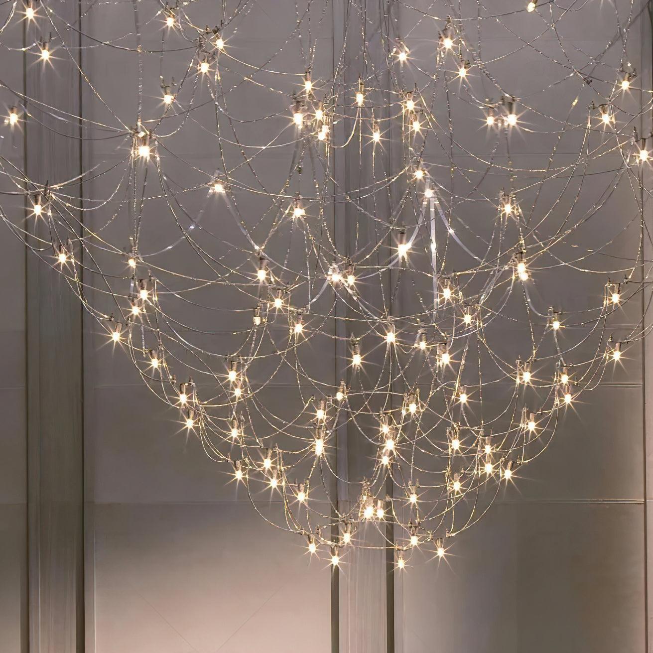 Amos Light Group Chandelier - Φ 31.5″ x H 31.5″ / Dia 80cm x H 80cmChromeWarm LightBlushlighting
