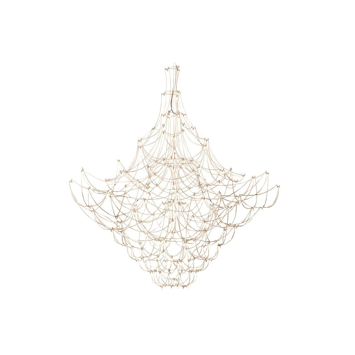 Amos Light Group Chandelier - Φ 31.5″ x H 31.5″ / Dia 80cm x H 80cmGoldWarm LightBlushlighting
