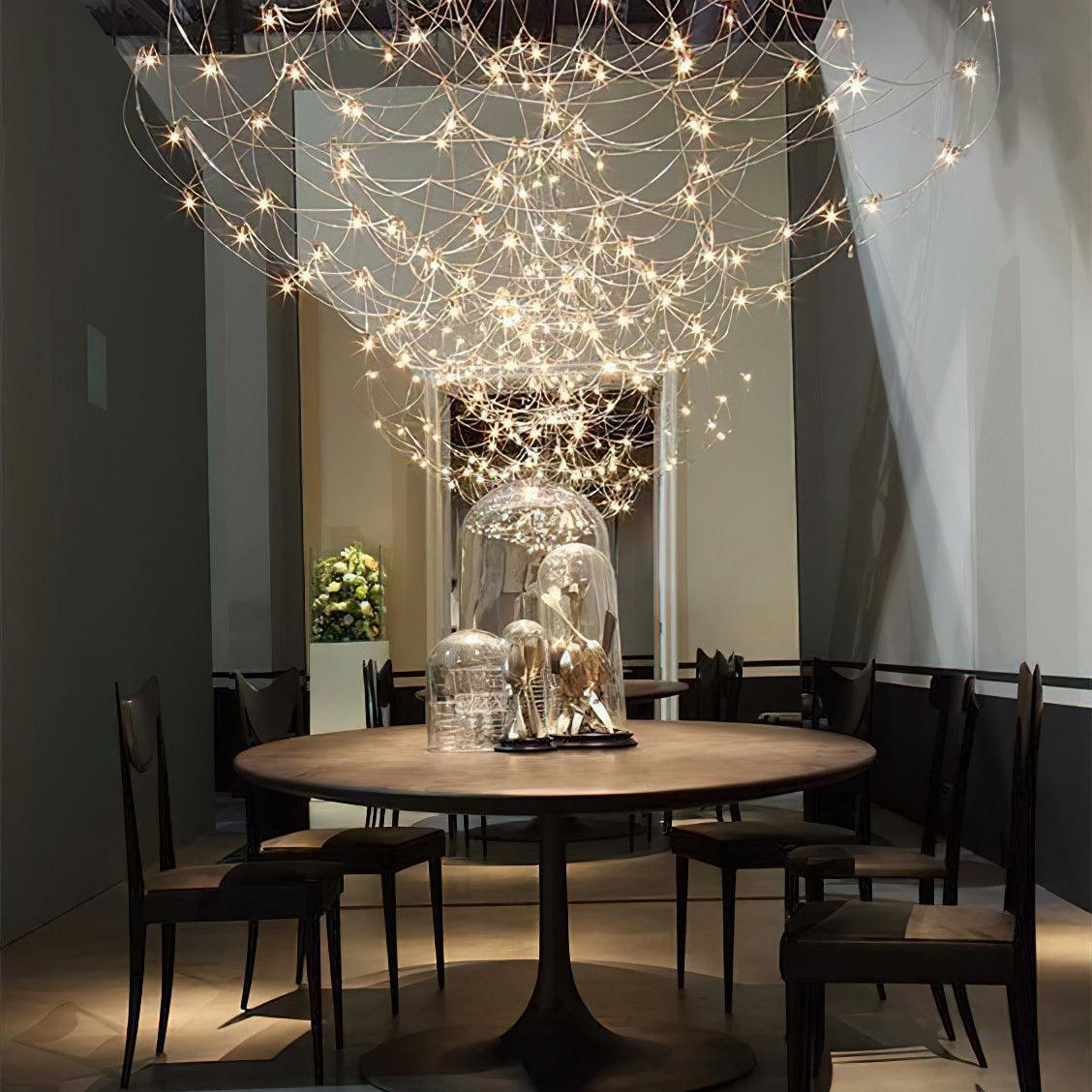 Amos Light Group Chandelier - Φ 78.7″ x H 78.7″ / Dia 200cm x H 200cmChromeWarm LightBlushlighting