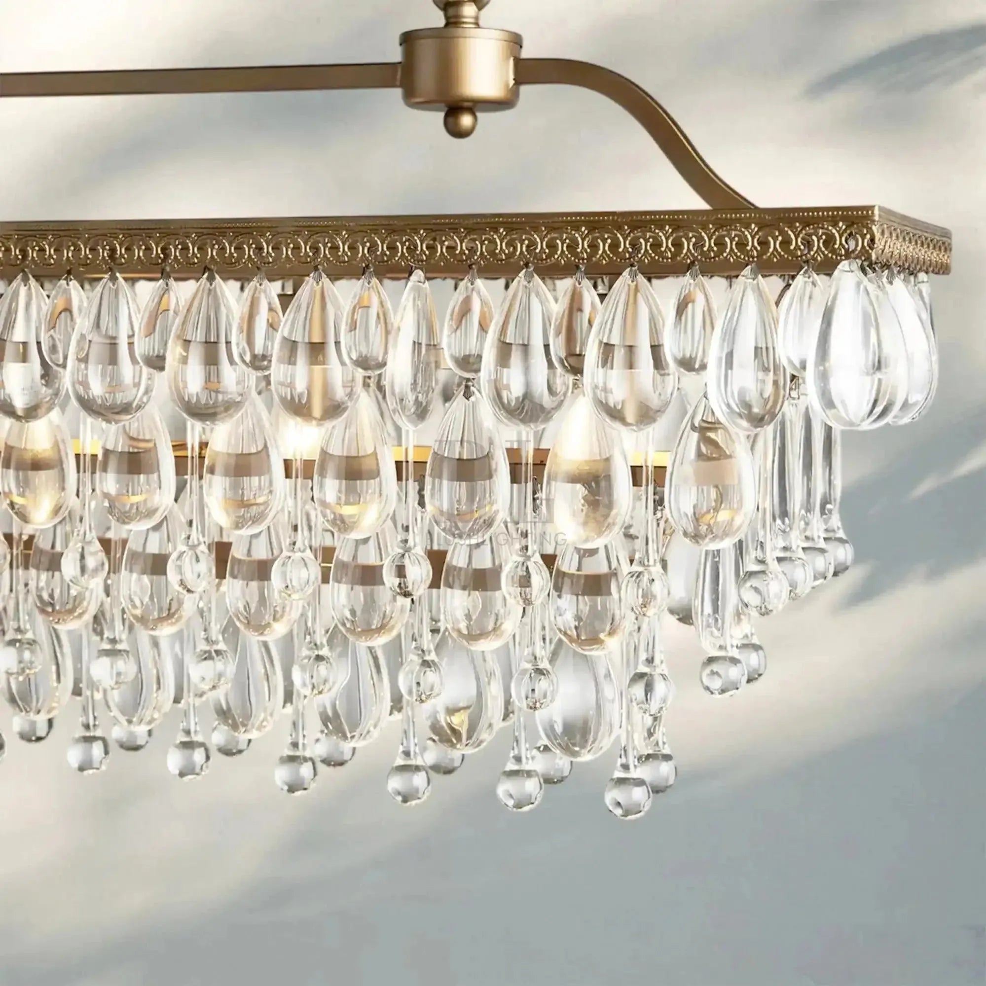 Anabelle Rectangular Chandelier - Blushlighting