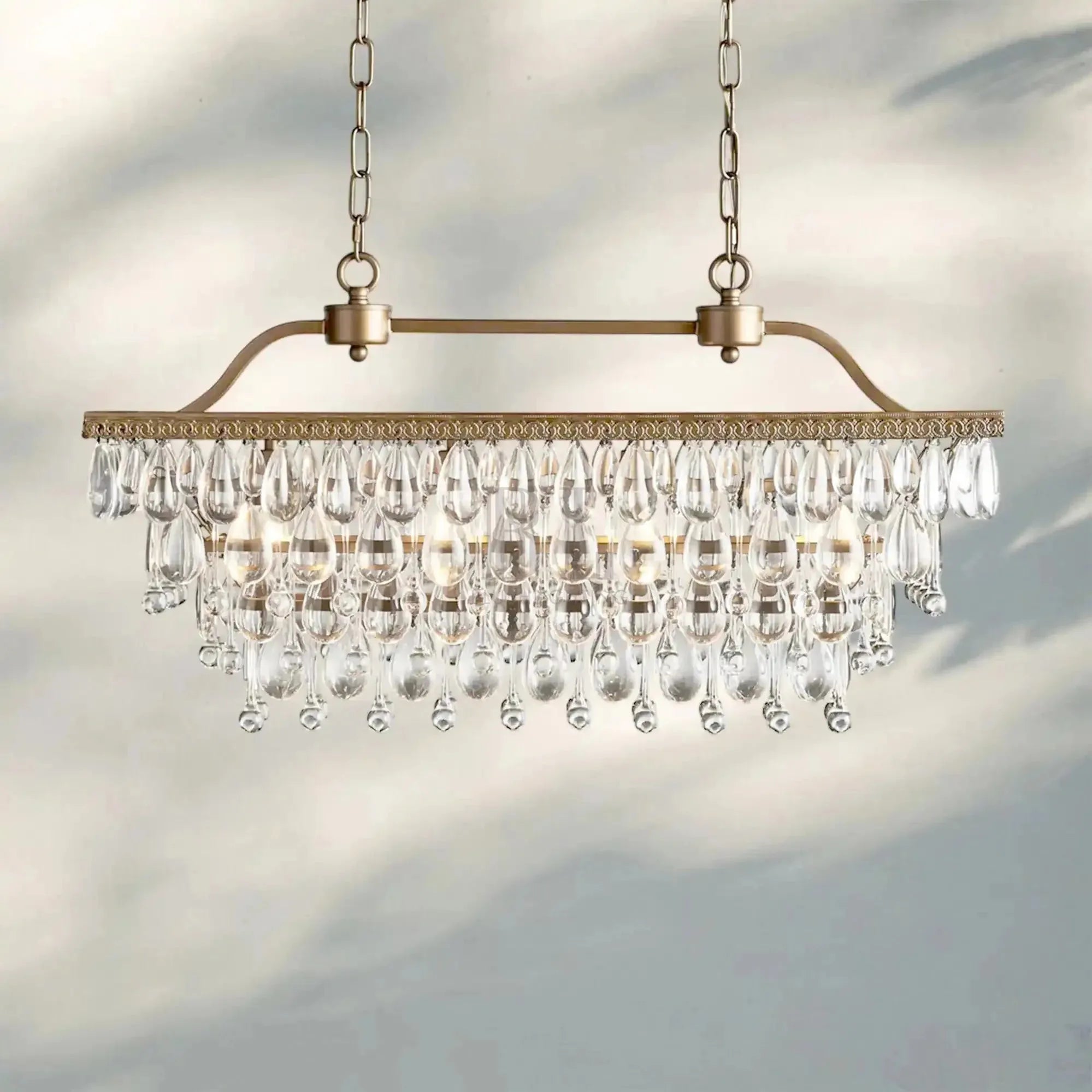 Anabelle Rectangular Chandelier - Blushlighting