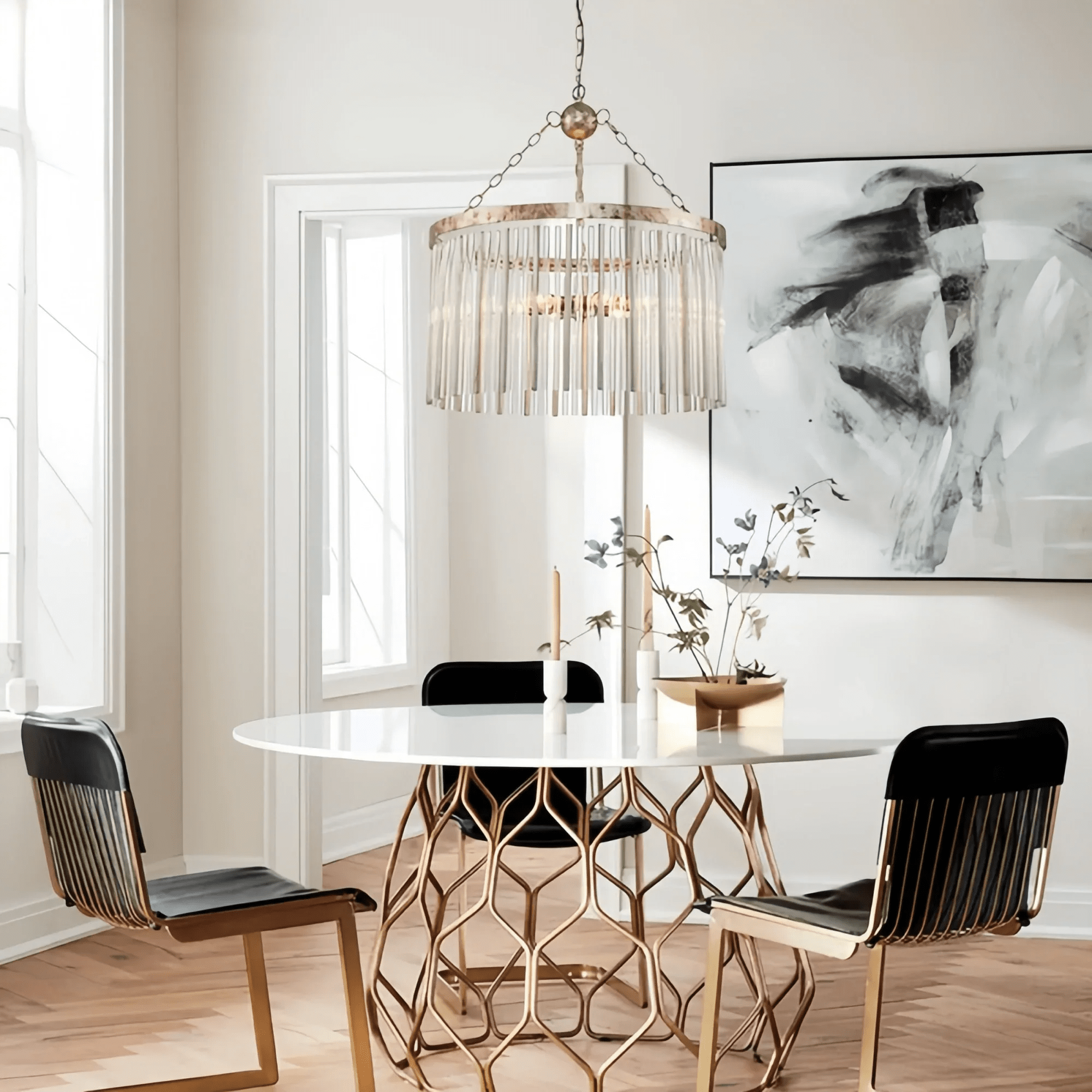 Andalucian Round Chandelier 24"35" - 35''Blushlighting