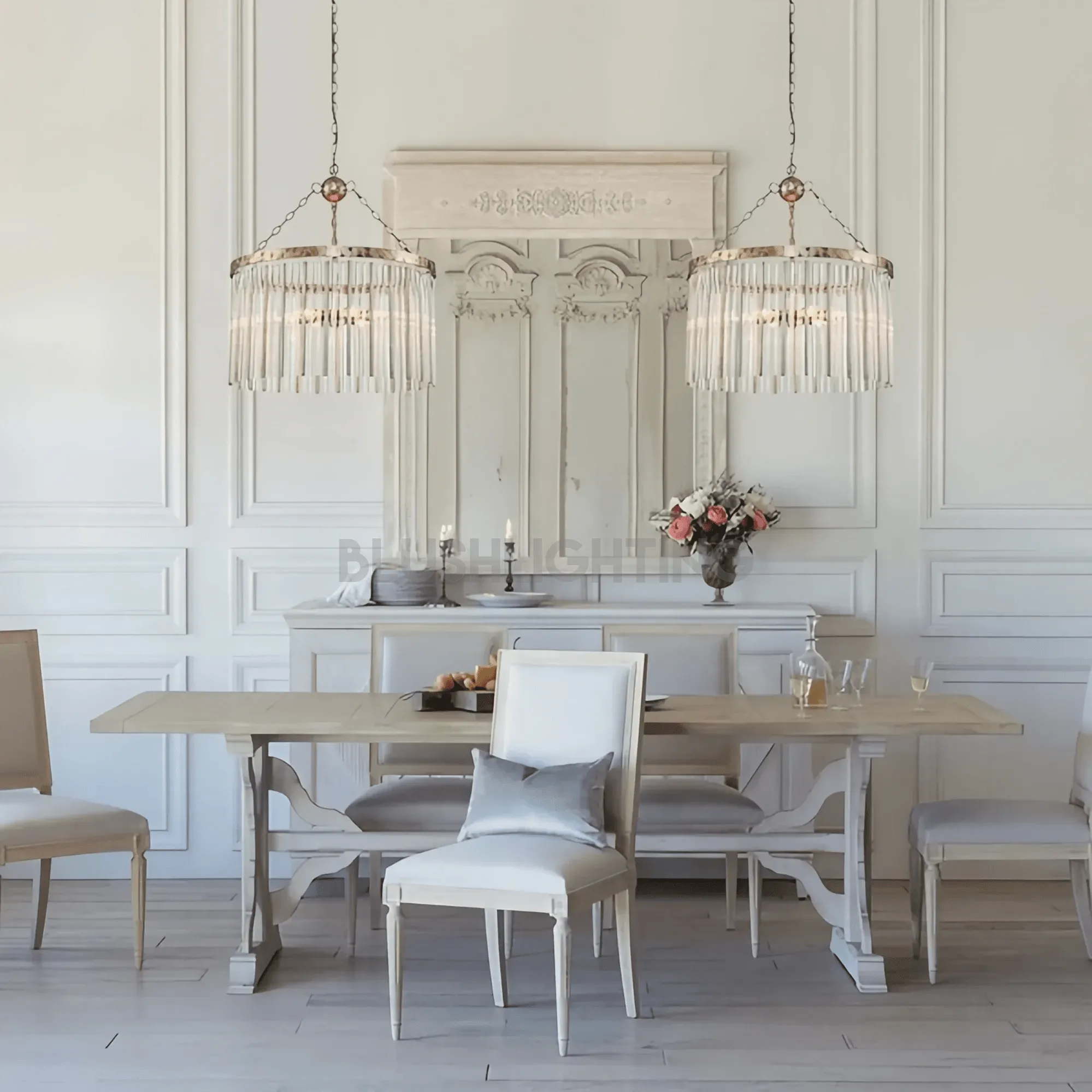 Andalucian Round Chandelier 24"35" - 24''Blushlighting