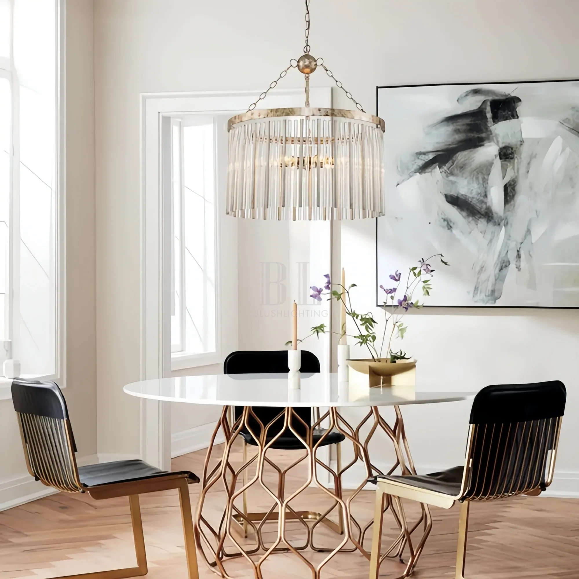 Andalucian Round Chandelier 24"35"-