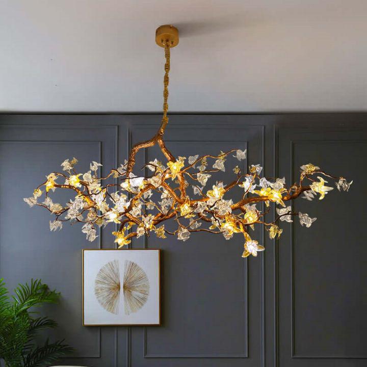 Aosta Branch Chandelier-chandeliers for dining room,chandeliers for stairways,chandeliers for foyer,chandeliers for bedrooms,chandeliers for kitchen,chandeliers for living room-Blushlighting