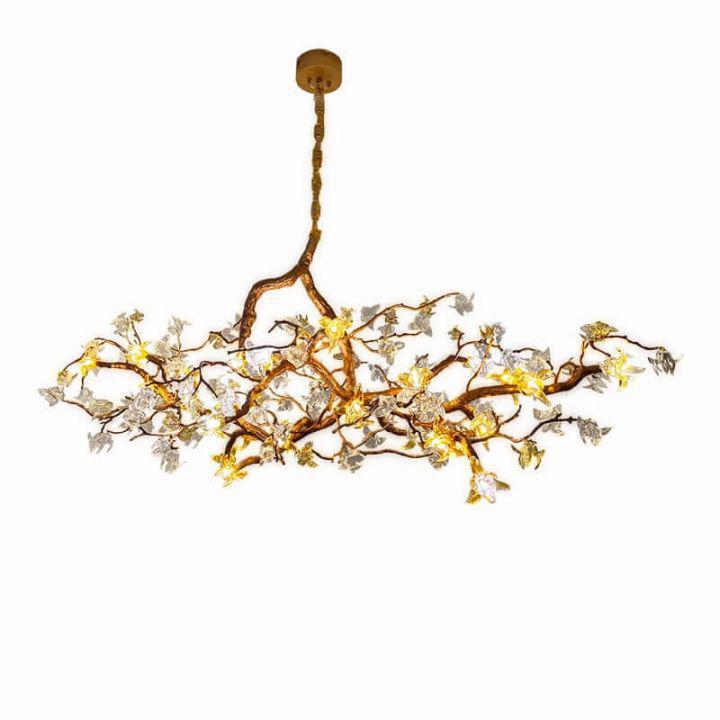 Aosta Branch Chandelier-chandeliers for dining room,chandeliers for stairways,chandeliers for foyer,chandeliers for bedrooms,chandeliers for kitchen,chandeliers for living room-L 39.4″(100cm) x W 17.7″(45cm) x H 19.7″(50cm)-Blushlighting
