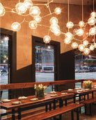 Covington Horizontal Globe Branching Bubble Chandelier-Chandelier-Blushlighting