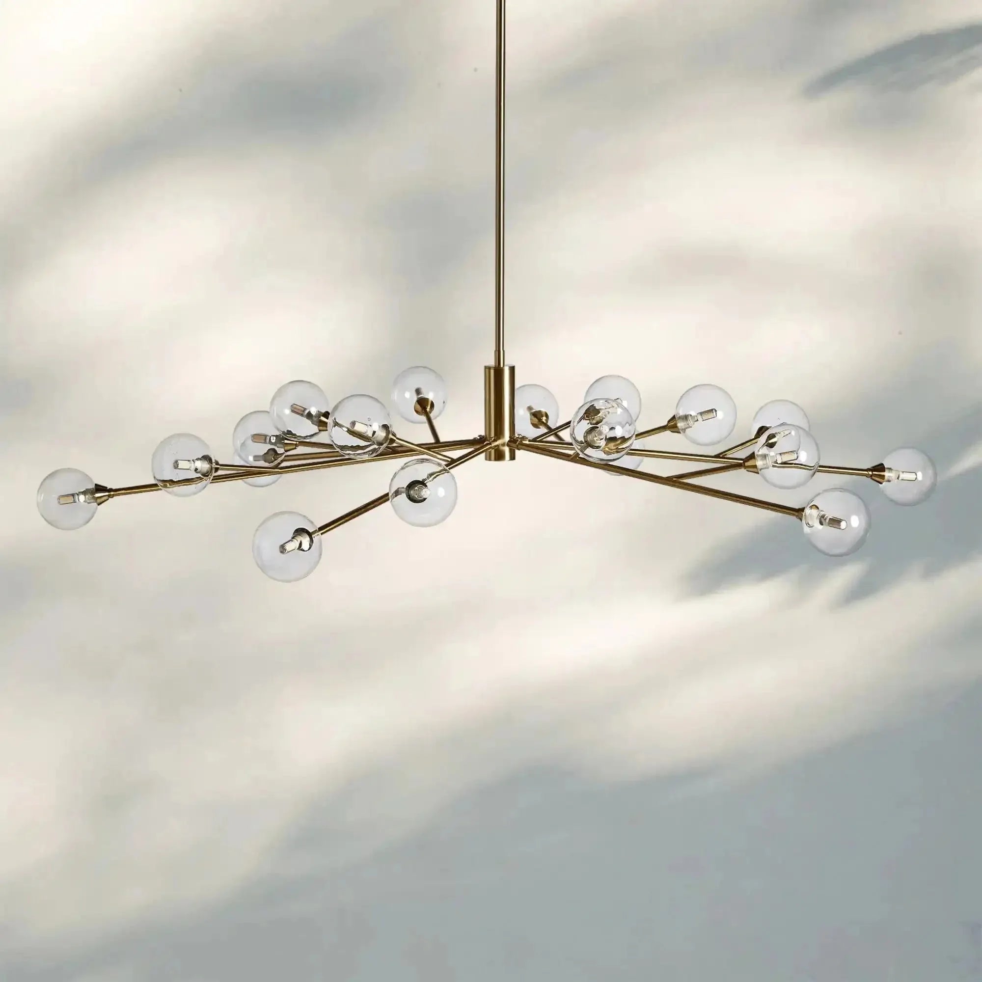 Apollo Round Chandelier 36" 47" 59" - 59"BrassBlushlighting