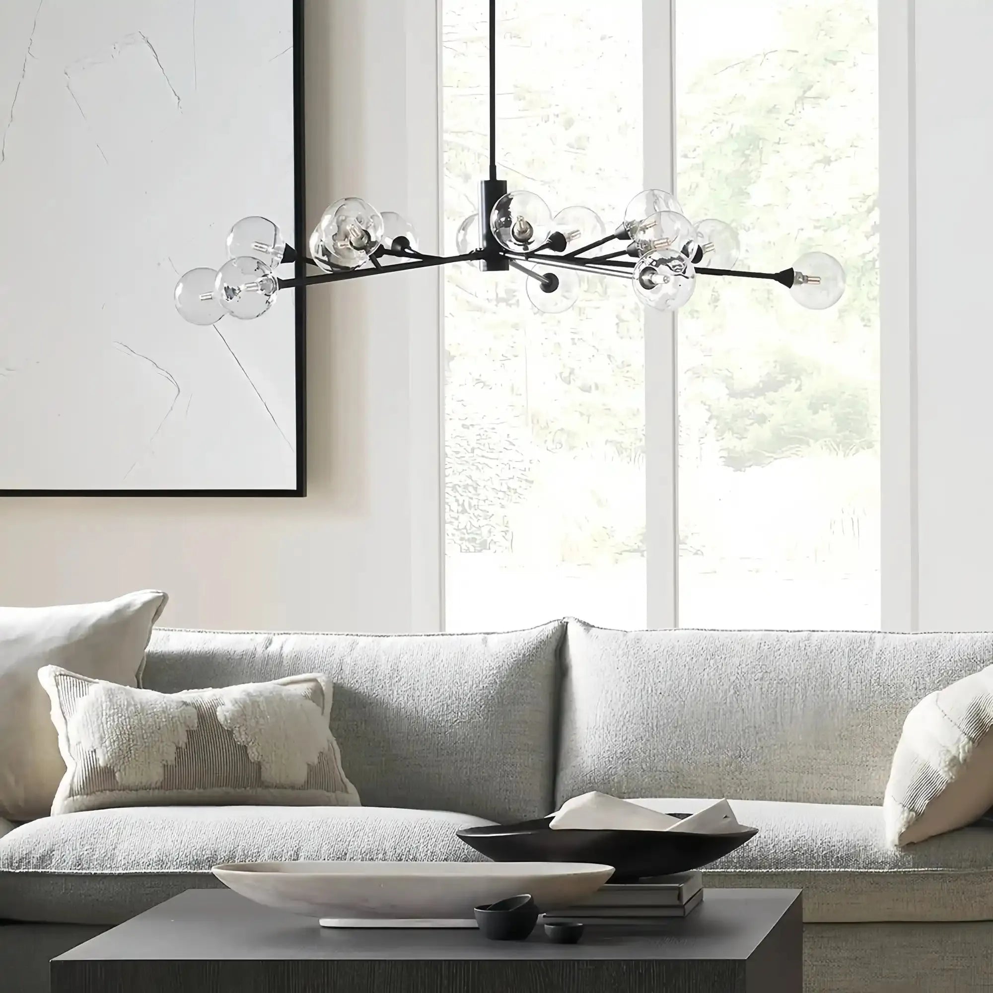 Apollo Round Chandelier 36" 47" 59" - 59"BronzeBlushlighting