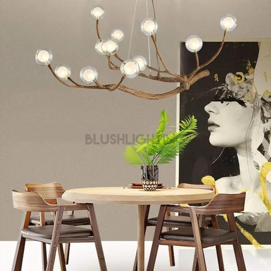 Appa Rustic Tree Branch Chandelier - Blushlighting