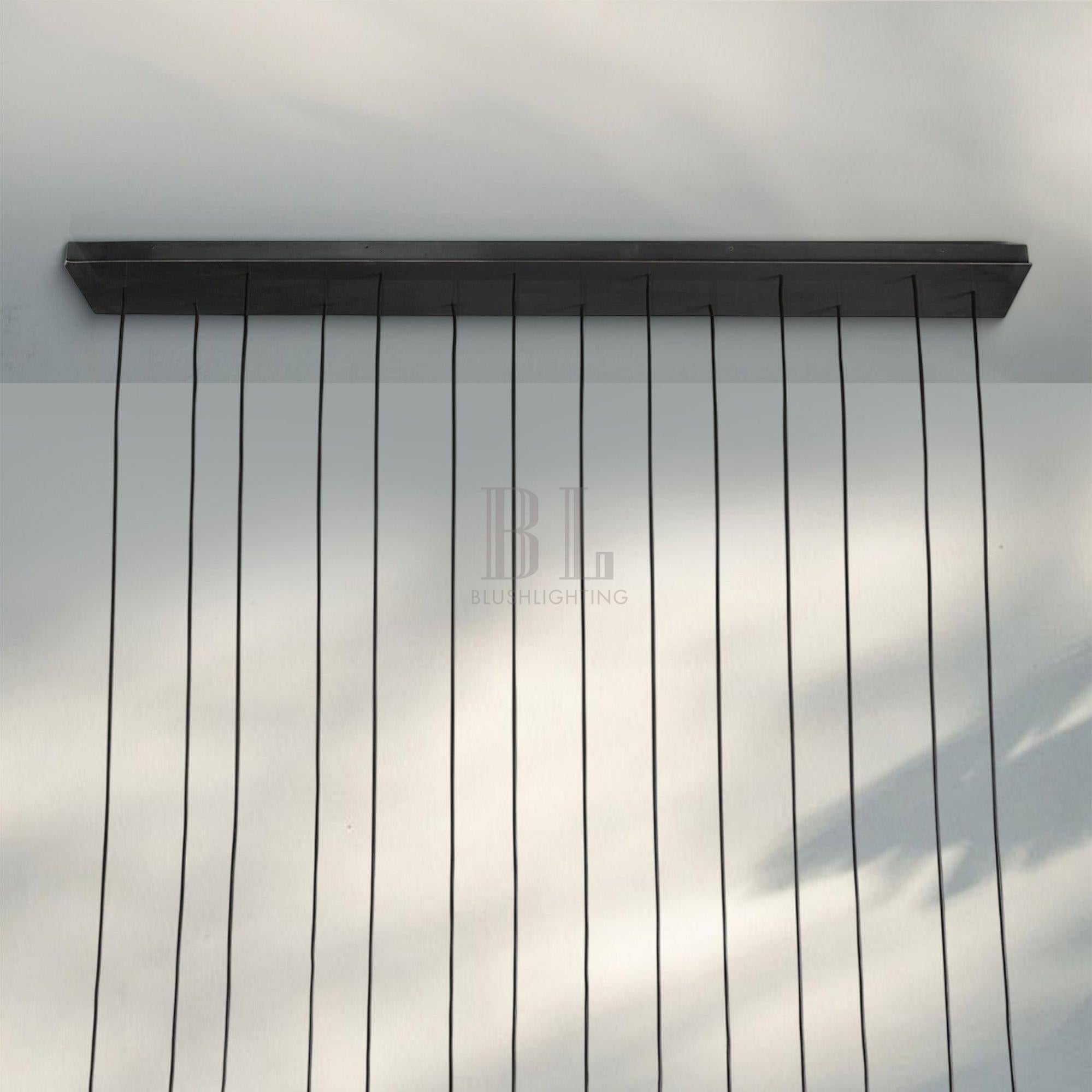 Aquitain Modern Linear Chandelier 60", 72"-