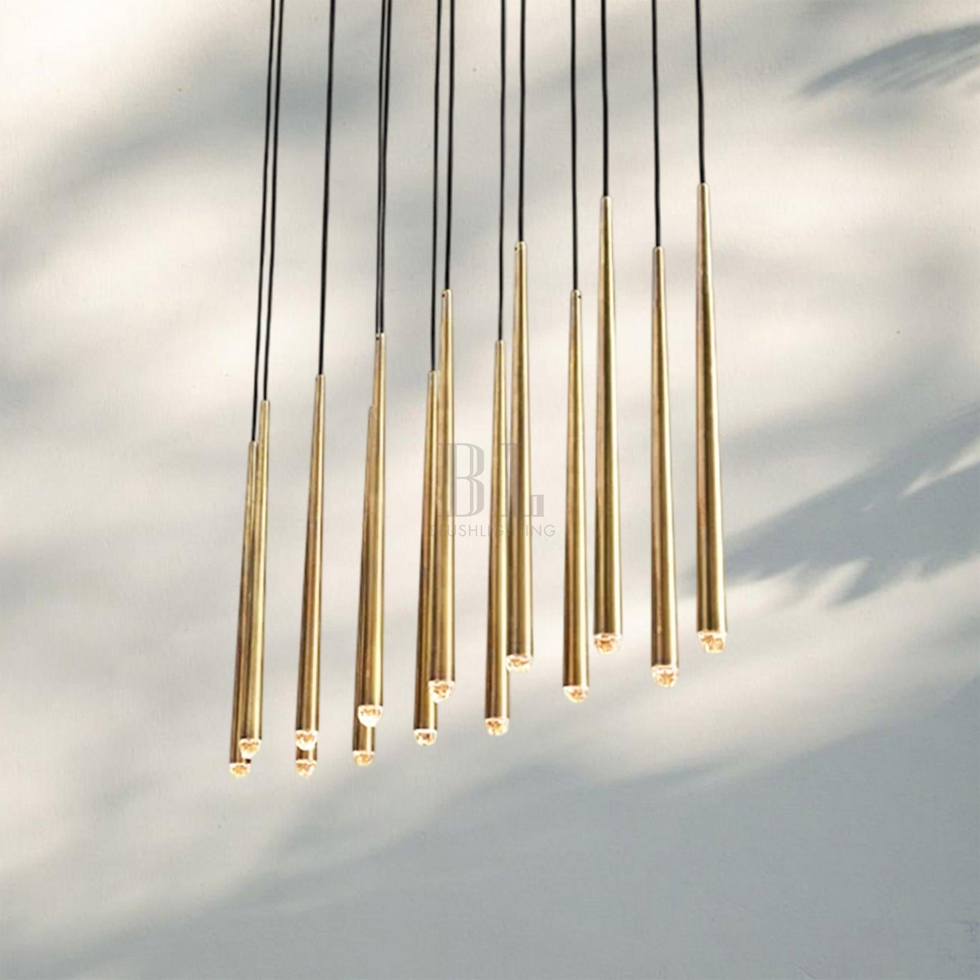 Aquitain Modern Linear Chandelier 60", 72"-