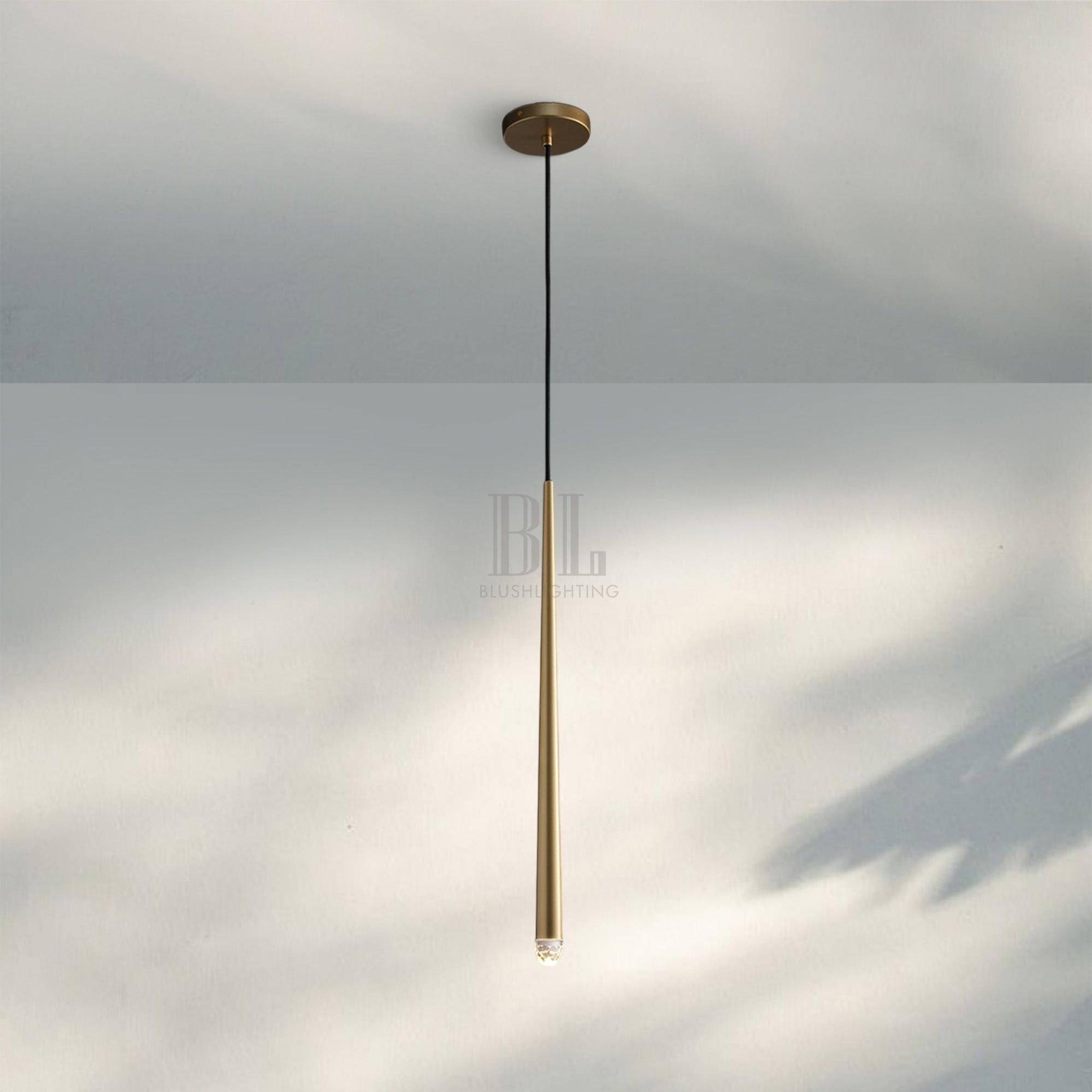 Aquitain Modern Pendant Light-Brass-