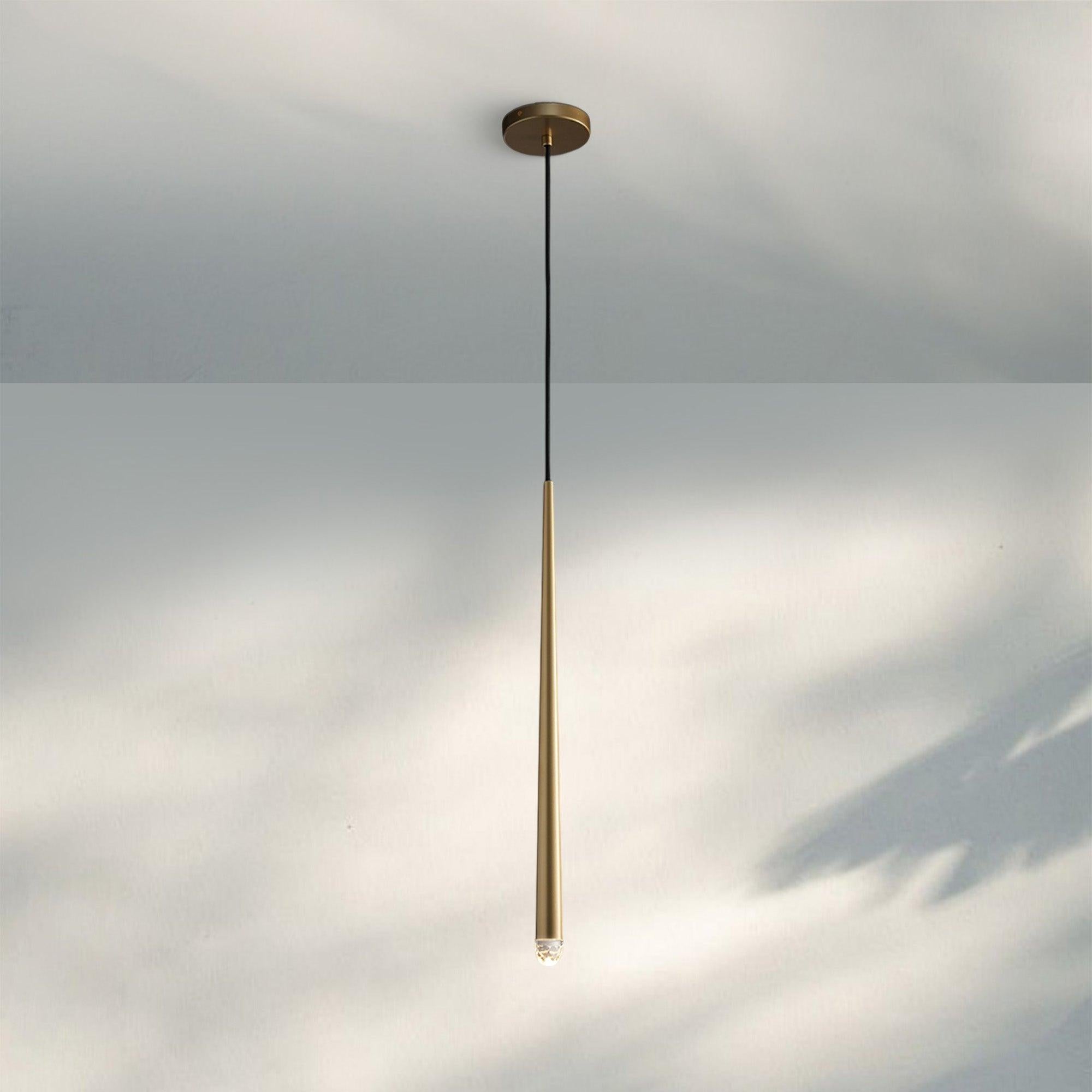 Aquitain Modern Pendant Light-Brass-