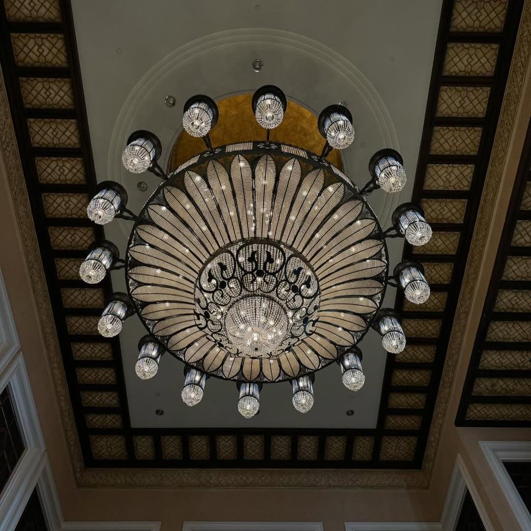 Arabian Nights Ornate Elegance Chandelier for High-ceiling - Custom/D80cm*H100cmWarm LightBlushlighting