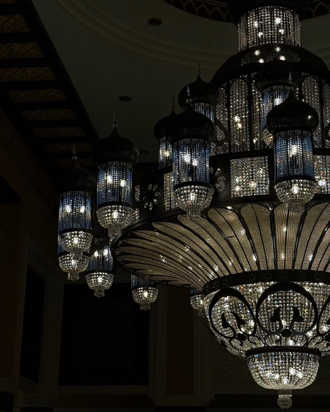 Arabian Nights Ornate Elegance Chandelier for High-ceiling - Custom/D80cm*H100cmWarm LightBlushlighting