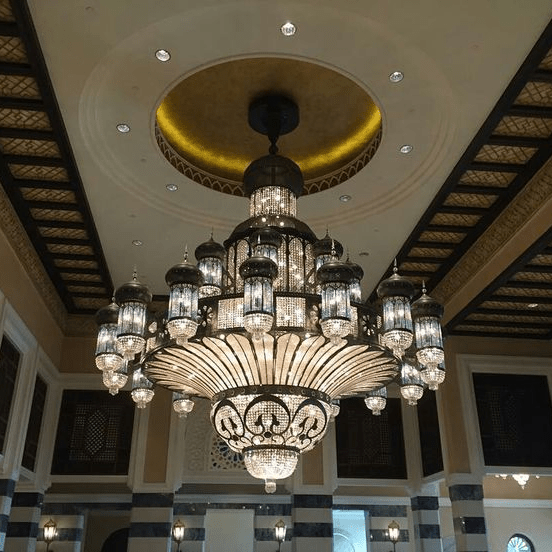 Arabian Nights Ornate Elegance Chandelier for High-ceiling - Custom/D80cm*H100cmWarm LightBlushlighting