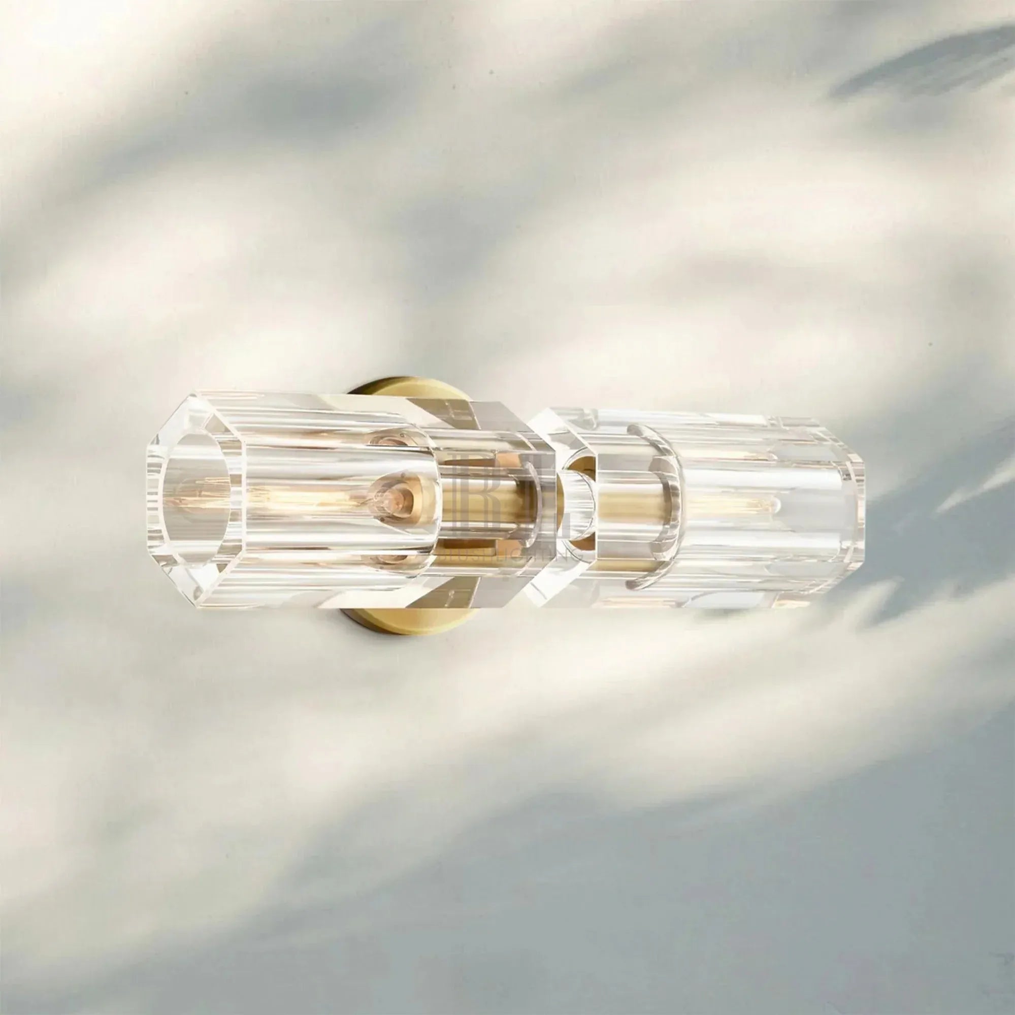 Arcachan Crystal 2 Lights Wall Sconce-