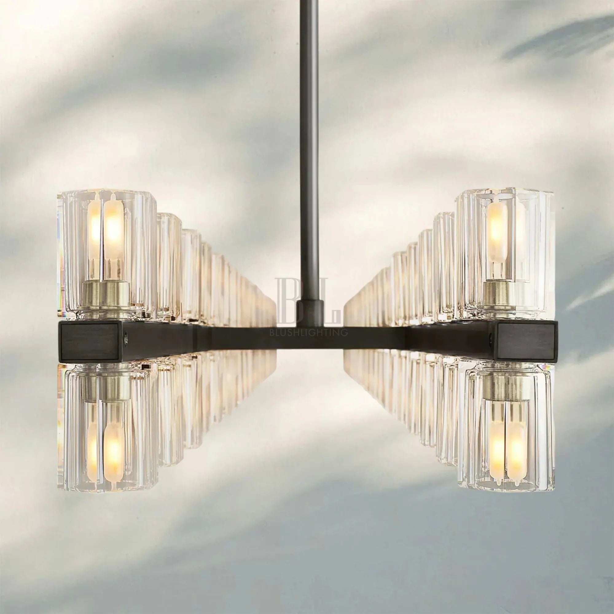 Arcachan Crystal Rectangular Chandelier 54'' 72"-