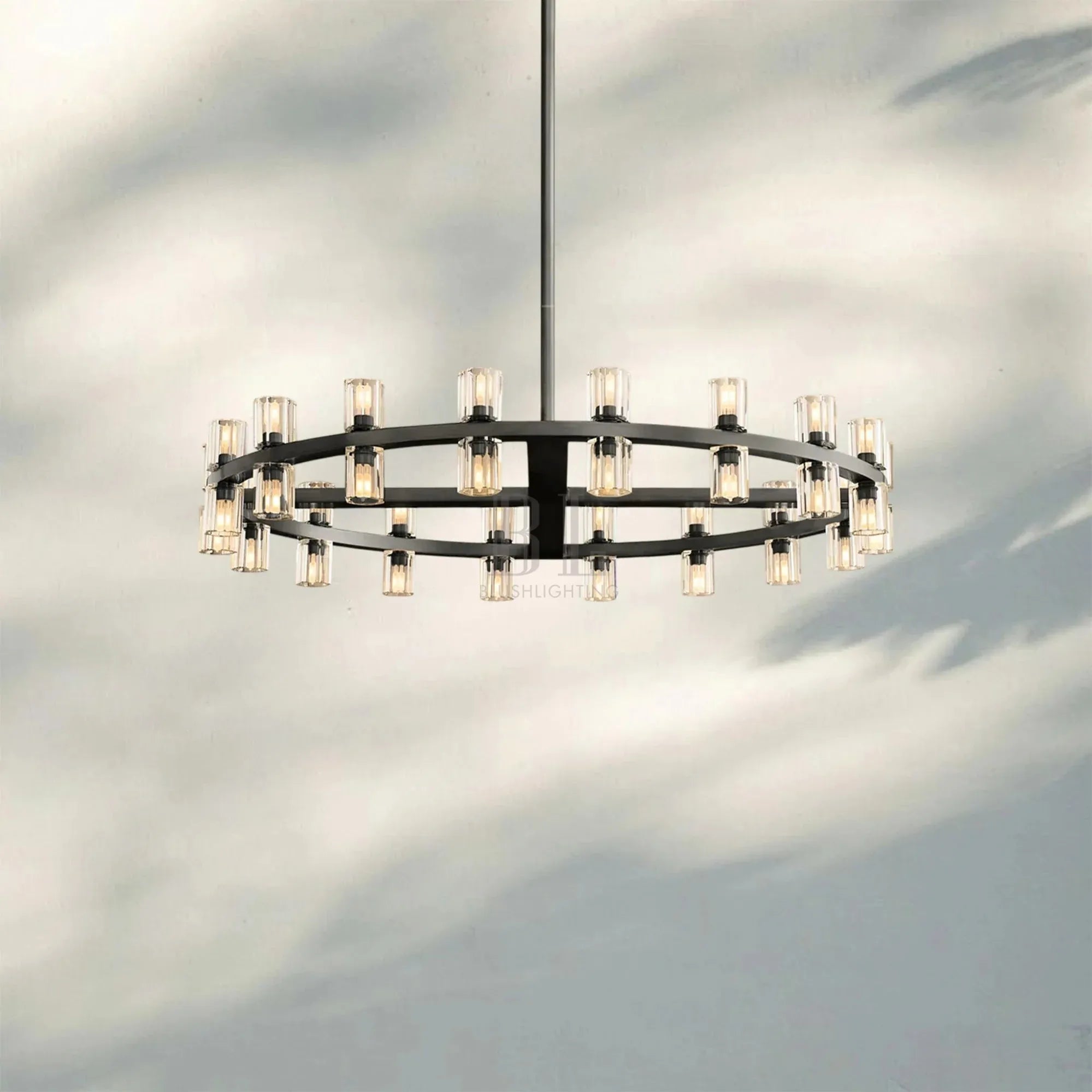 Arcachan Round Chandelier 36" 48" 60"-36''-Bronze-