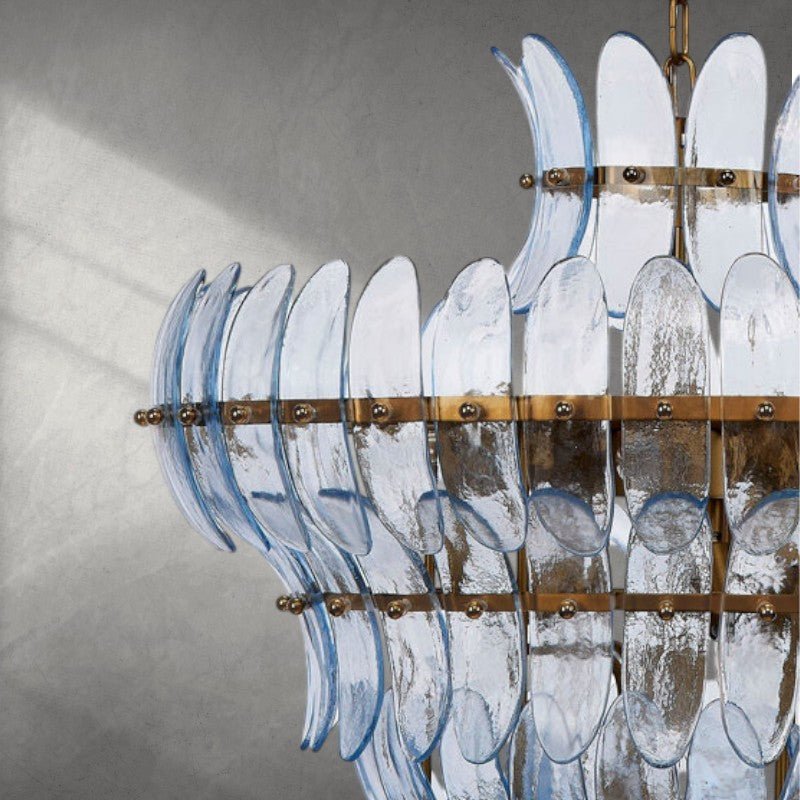 Arcade 10 - Light Blown Glass Chandelier - BlueBlushlighting
