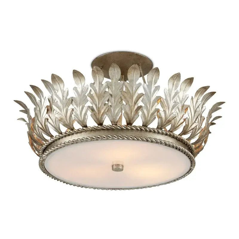 Arcadia Semi - Flush Mount Chandelier 18.5'' For living room, bed room, Foyer Entryway - Blushlighting