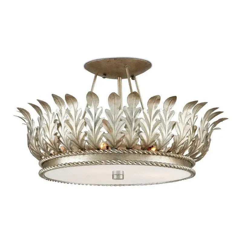 Arcadia Semi - Flush Mount Chandelier 18.5'' For living room, bed room, Foyer Entryway - Blushlighting