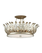 Arcadia Semi - Flush Mount Chandelier 18.5'' For living room, bed room, Foyer Entryway - Blushlighting