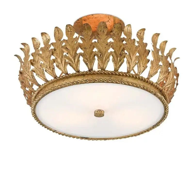 Arcadia Semi - Flush Mount Chandelier 18.5'' For living room, bed room, Foyer Entryway - Blushlighting