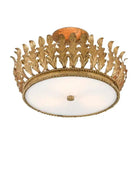 Arcadia Semi - Flush Mount Chandelier 18.5'' For living room, bed room, Foyer Entryway - Blushlighting