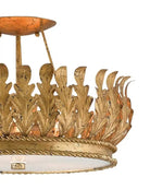 Arcadia Semi - Flush Mount Chandelier 18.5'' For living room, bed room, Foyer Entryway - Blushlighting