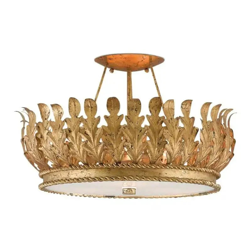 Arcadia Semi - Flush Mount Chandelier 18.5'' For living room, bed room, Foyer Entryway - Blushlighting