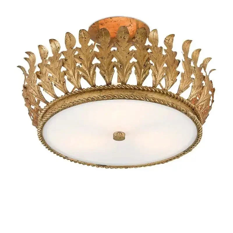 Arcadia Semi - Flush Mount Chandelier 18.5'' For living room, bed room, Foyer Entryway - Blushlighting