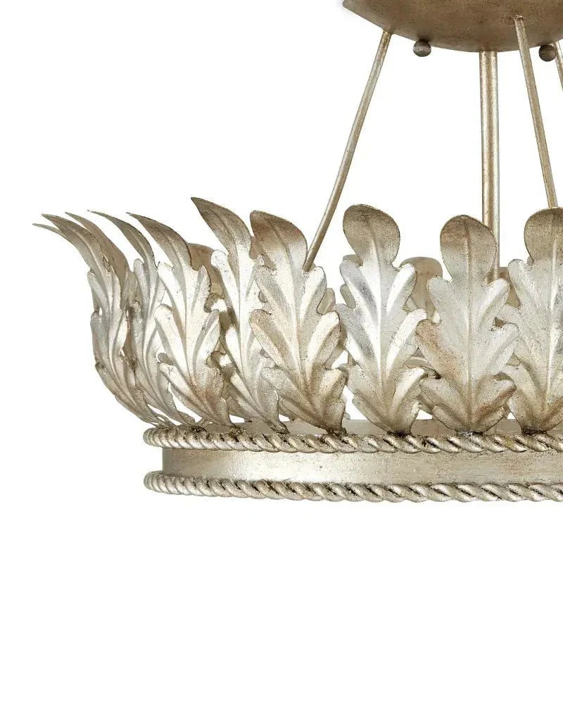 Arcadia Semi - Flush Mount Chandelier 18.5'' For living room, bed room, Foyer Entryway - Blushlighting