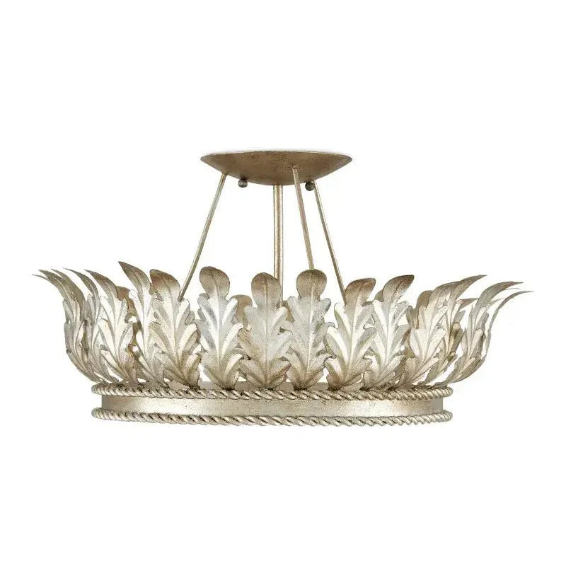 Arcadia Semi - Flush Mount Chandelier 18.5'' For living room, bed room, Foyer Entryway - Blushlighting