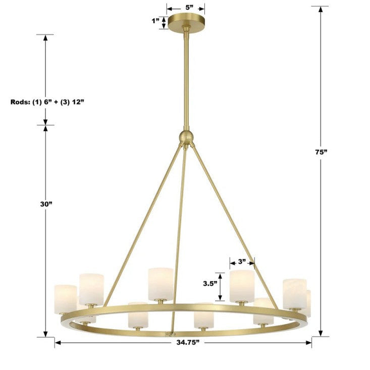 Argona 12 Light Alabaster Chandelier-chandelier for bedroom,chandelier for dining room,chandelier for stairways,chandelier for foyer,chandelier for bathrooms,chandelier for living room-Blushlighting