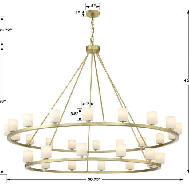 Argona 30 Light Alabaster Chandelier-chandelier for bedroom,chandelier for dining room,chandelier for stairways,chandelier for foyer,chandelier for bathrooms,chandelier for living room-Blushlighting
