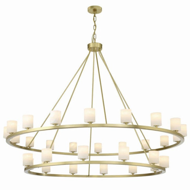 Argona 30 Light Alabaster Chandelier-chandelier for bedroom,chandelier for dining room,chandelier for stairways,chandelier for foyer,chandelier for bathrooms,chandelier for living room-Brass-Blushlighting