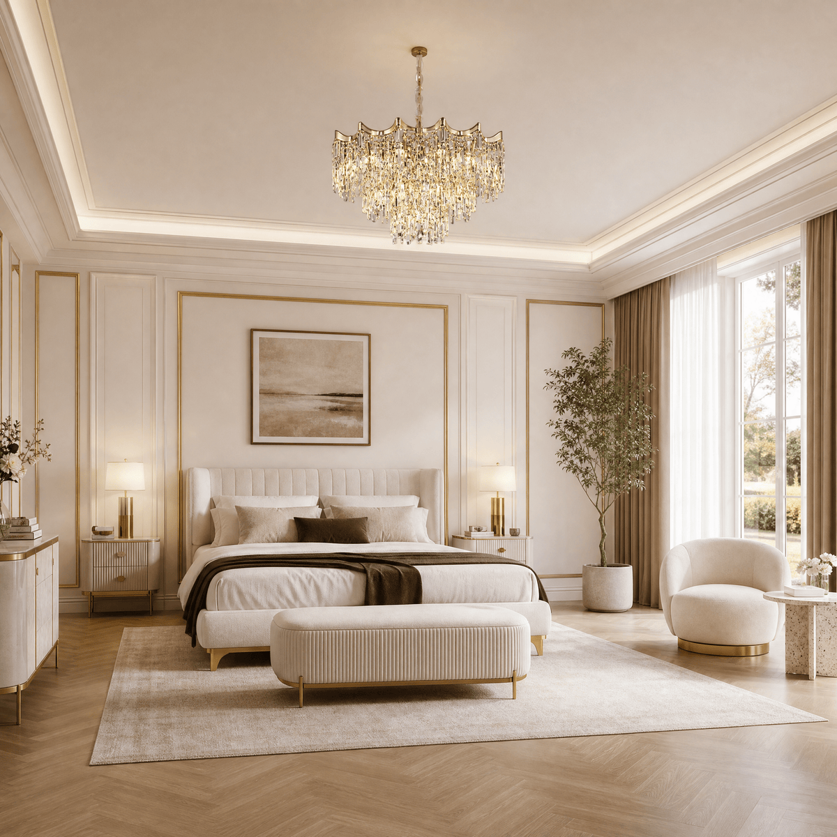 Aria Crystal Chandelier - Blushlighting