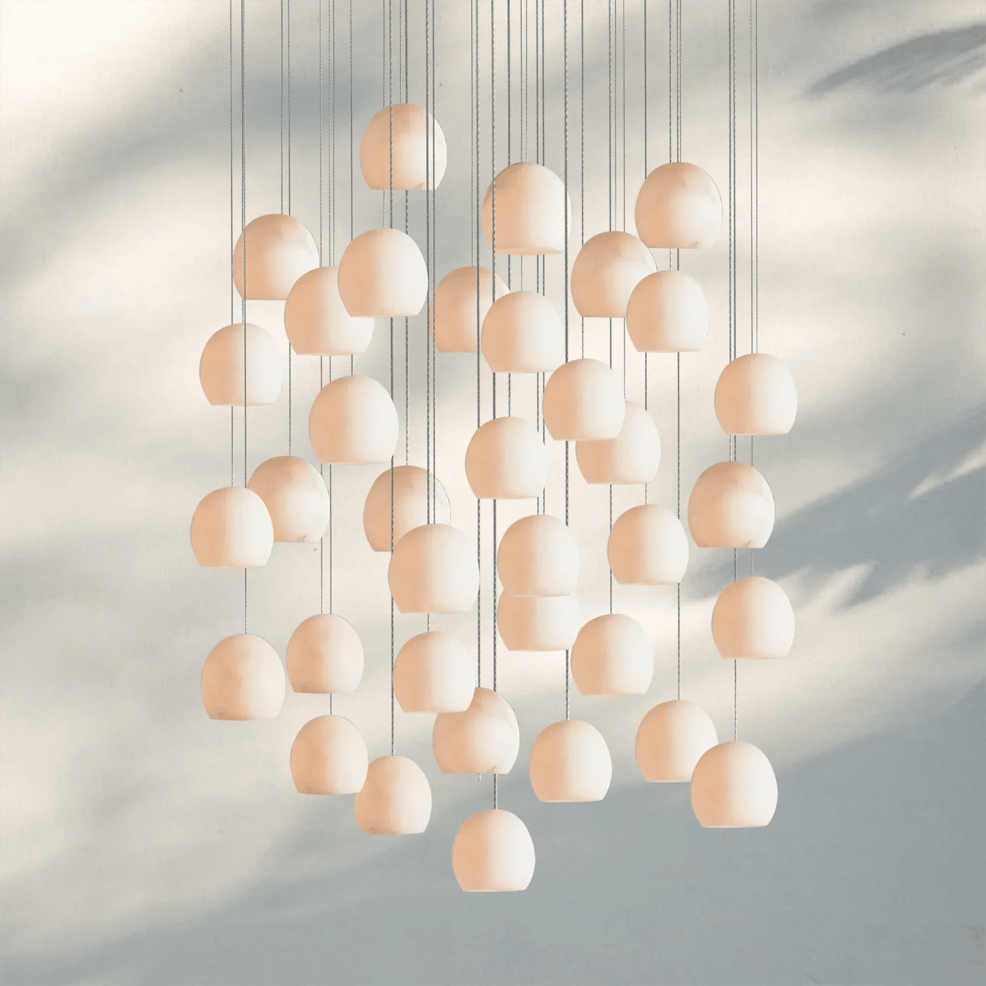 Arika Rectangular Chandelier 15/30 Light - 36 - LightBlushlighting