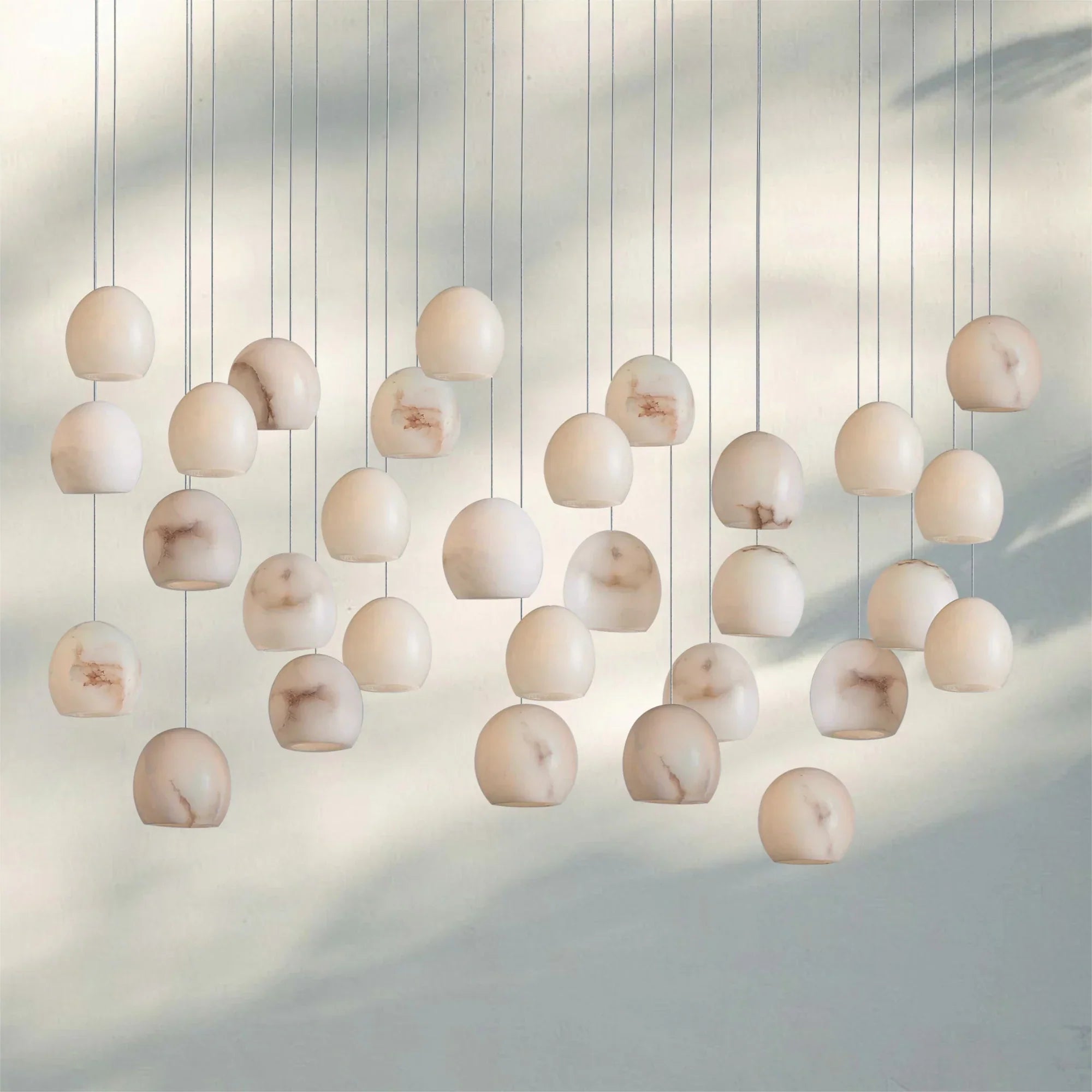 Arika Rectangular Chandelier 15/30 Light - 30 - LightBlushlighting
