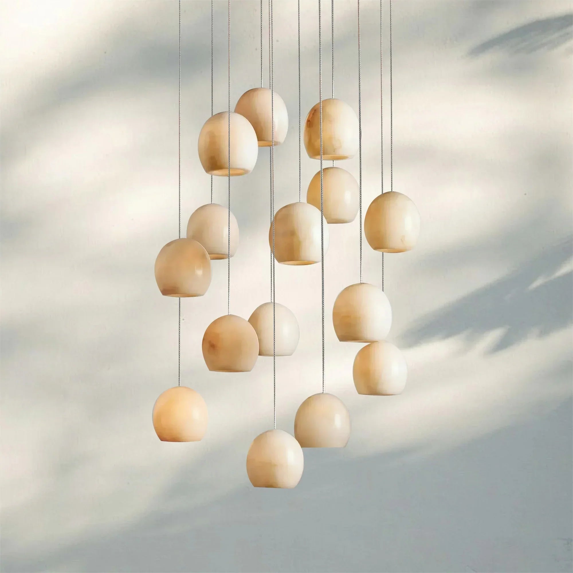 Arika Rectangular Chandelier 15/30 Light - 15 - LightBlushlighting