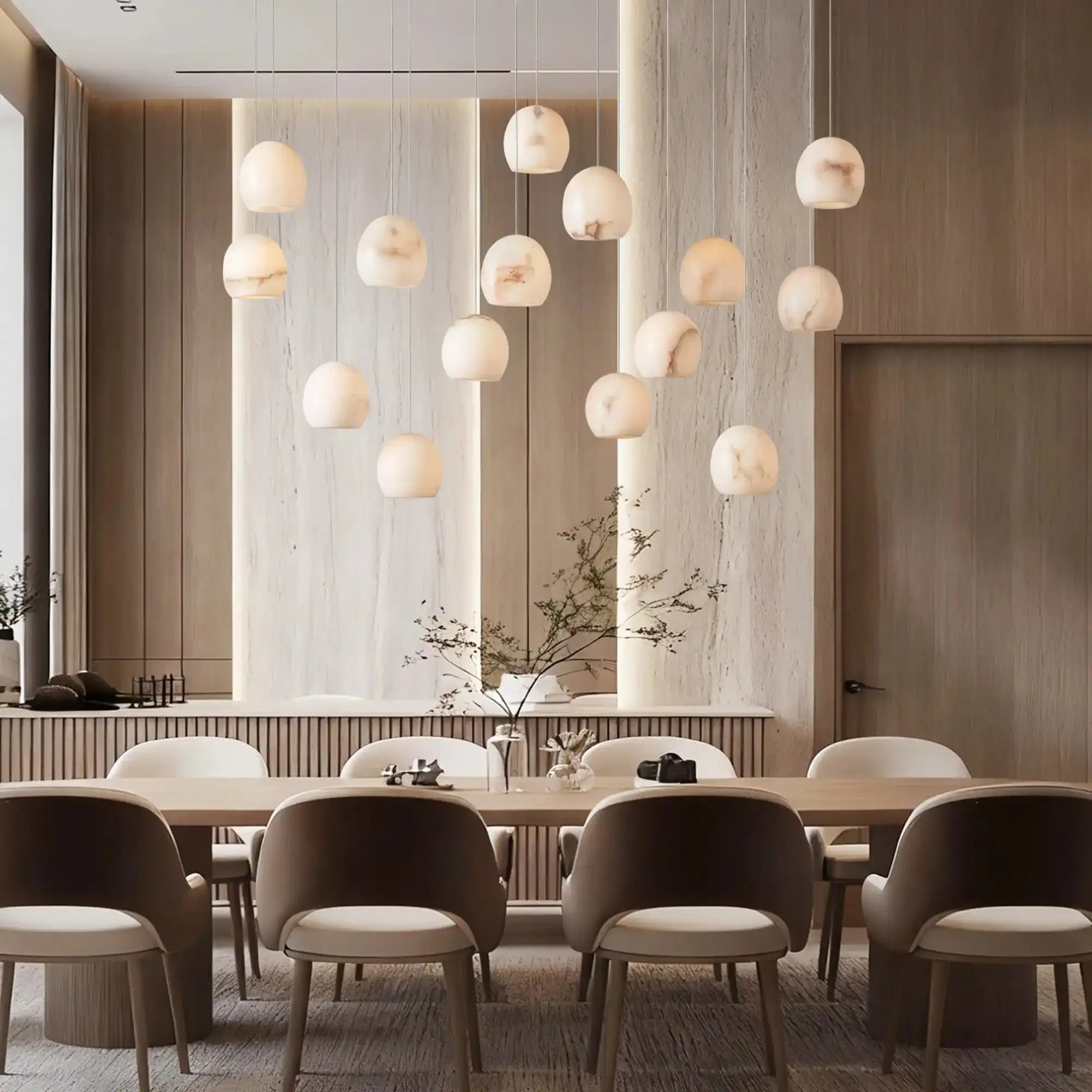 Arika Rectangular Chandelier 15/30 Light - 15 - LightBlushlighting