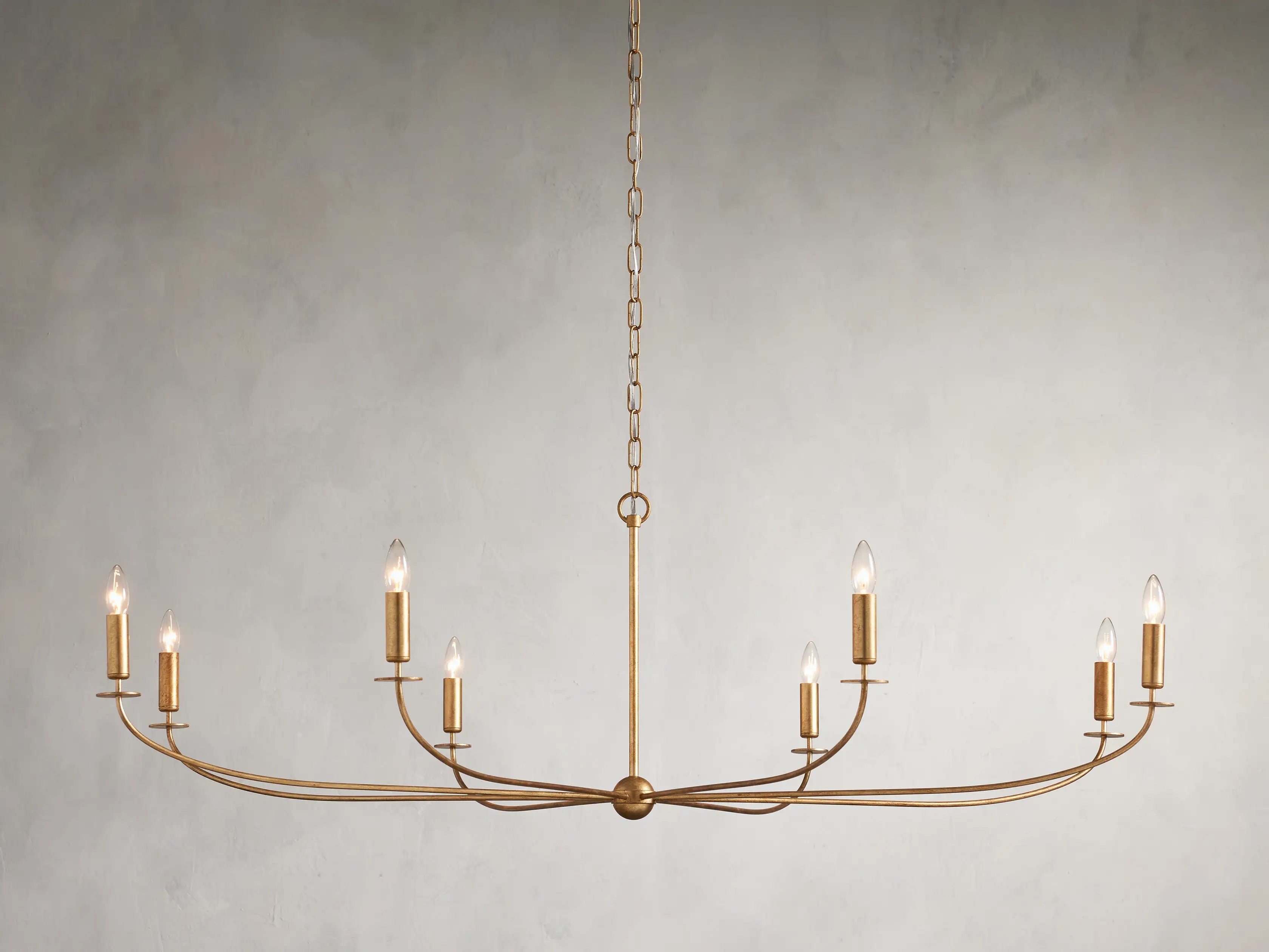 Arnett Round Chandelier - 8 LIGHTGOLDBlushlighting