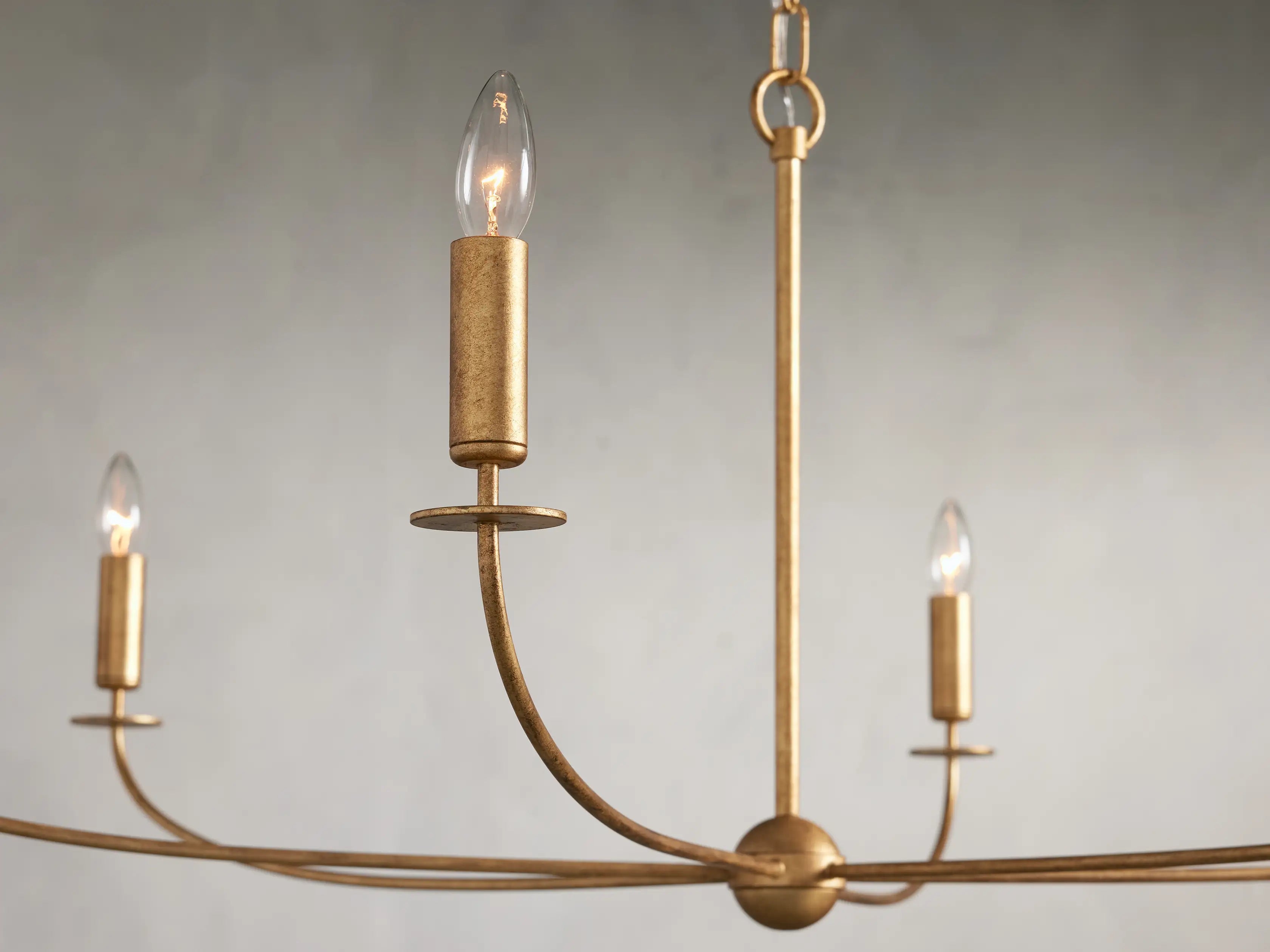 Arnett Round Chandelier - 6 LIGHTSILVERBlushlighting