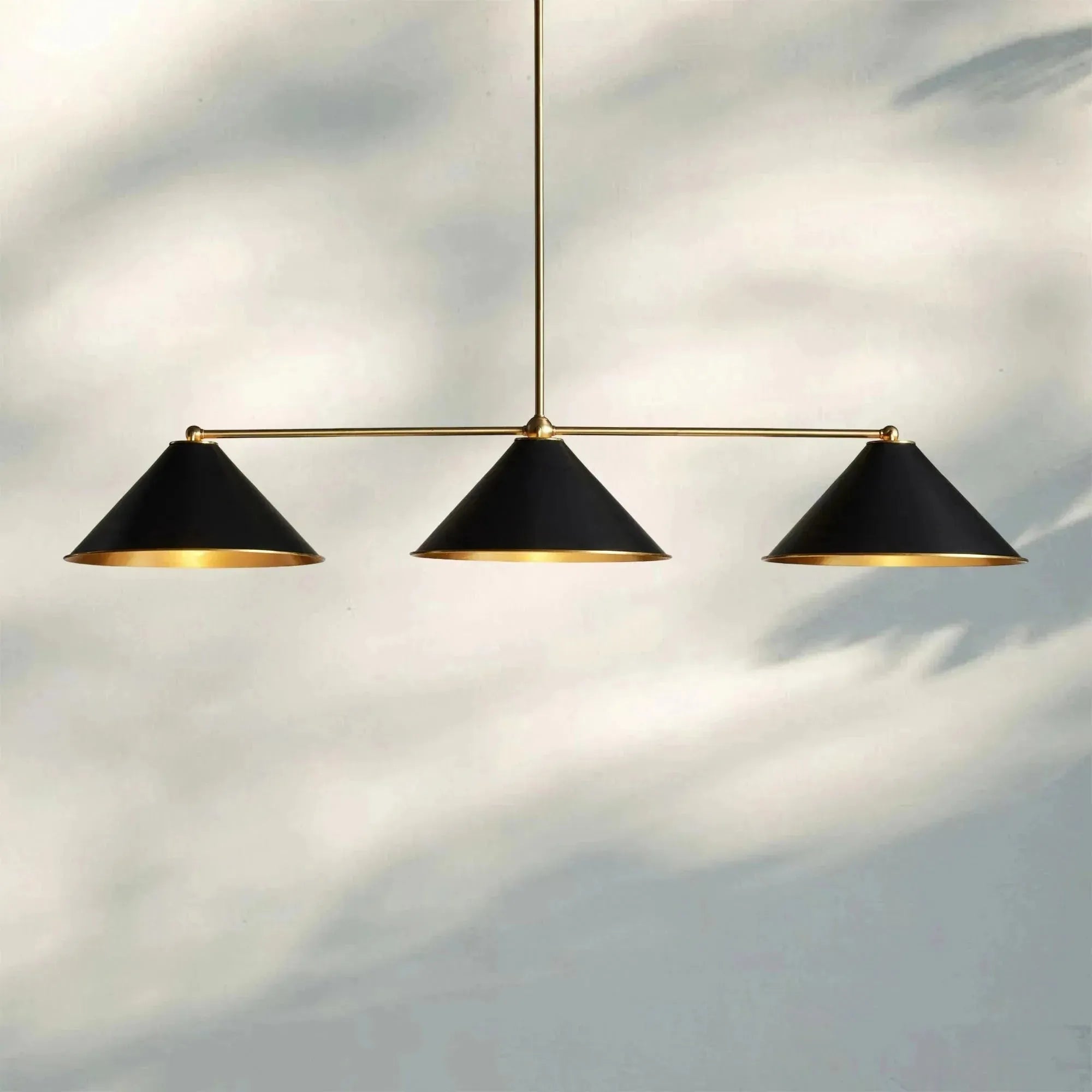 Arno Linear Chandelier - 54"BlackBlushlighting