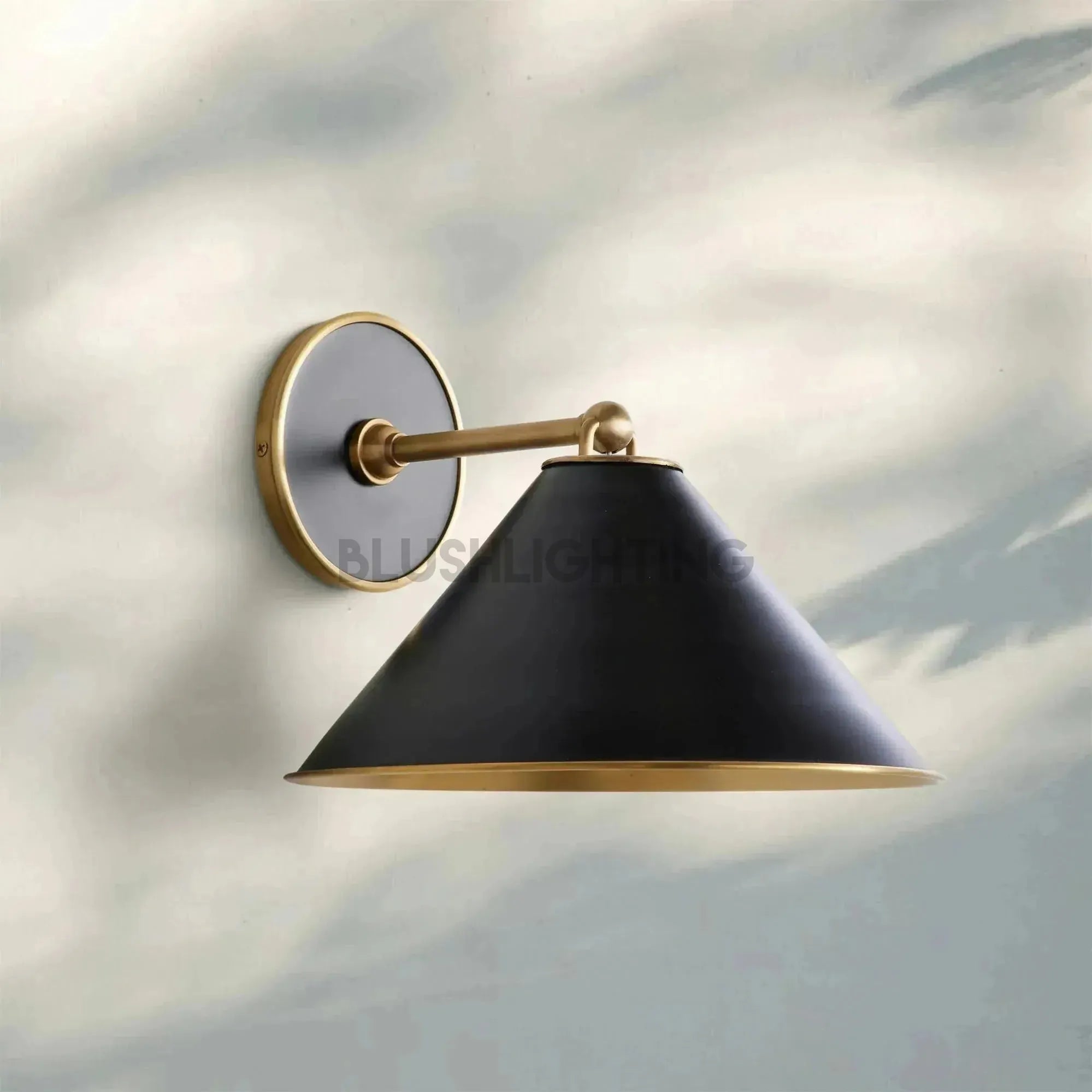 Arno Single Wall Sconce - BlackBlushlighting